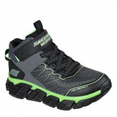 Skechers Tech-Grip Low-Top Trainers Unisex Kids Charcl/Lime
