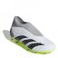 adidas Predator Accuracy .3 Junior Firm Ground Football Boots Wht/Blk/Lemon