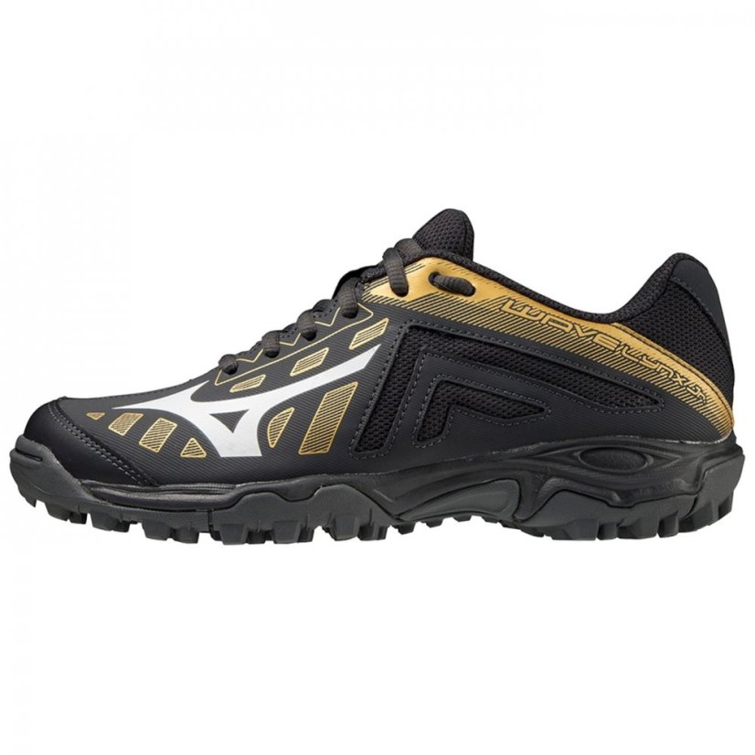 Mizuno Wave Lynx Jr Hockey Shoes Blk/Gold/Iron