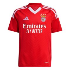 adidas Benfica Home Shirt 2024 2025 Juniors Red