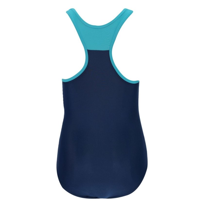 Slazenger LYCRA® XTRA LIFE™ Racer Back Swimsuit Girls Navy