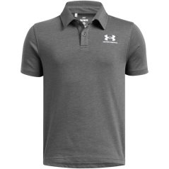 Under Armour Kids' Icon Short-Sleeve Performance Polo Shirt Light Heather