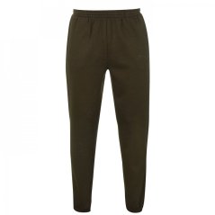 Slazenger Cuffed Fleece Jogging Pants Mens Khaki Marl velikost XXL