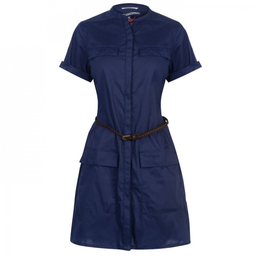 Craghoppers Noslife Symore Shirt Dress Ladies Night Blue