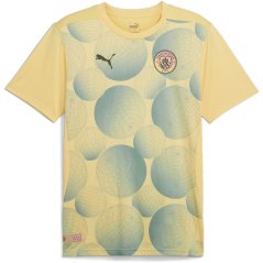 Puma Manchester City Pre Match Shirt 2024 2025 Adults Beige