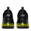 Nike Air Max 270 Trainers Mens Blk/OpYlw/LGry
