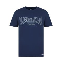 Lonsdale Tee Shirt Mens Navy