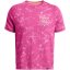 Under Armour Men's Short-Sleeve Performance Gym Top Pink