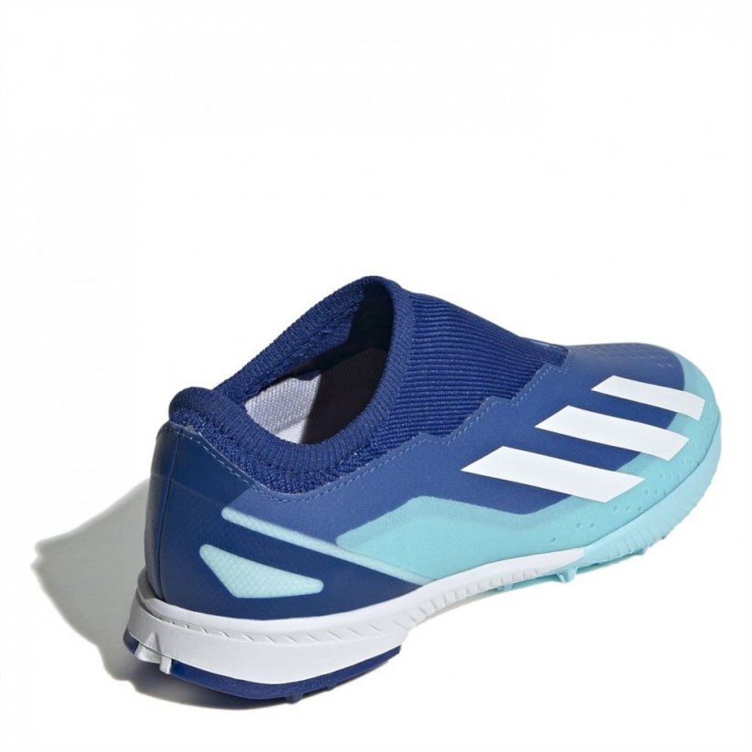 adidas X Crazyfast League Junior Laceless Astro Turf Football Boots Blue/White