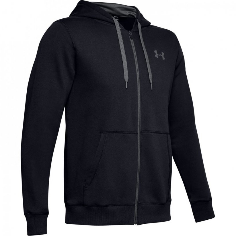 Under Armour Rival Fitted Full Zip pánska mikina Black/Grey