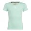 adidas TechFit T Shirt Junior Girls Gren/White