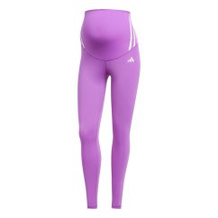 adidas Optime Essentials Full-Length Leggings (Maternity) Womens Purple Burst