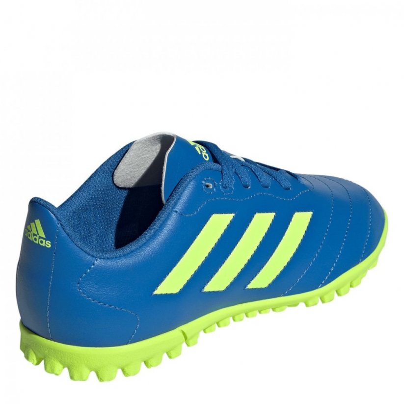 adidas Goletto VIII Astro Turf Football Boots Kids Blue/Lemon
