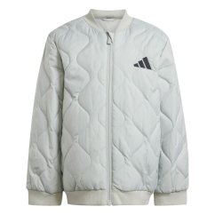 adidas Light Padded Jacket Infants Silver/Black