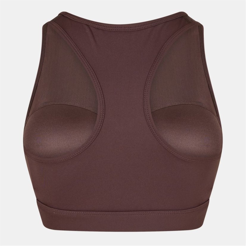 USA Pro Pro Core Racer Back Sports Bra Ladies Espresso