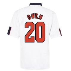 Score Draw England Home Shirt 1998 Owen 20