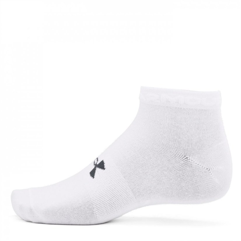 Under Armour Armour 3 Pack Essential Trainer Socks Ladies White