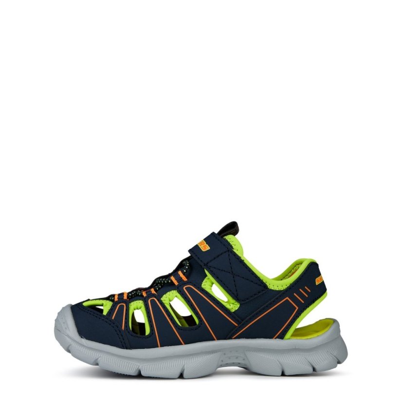 Skechers Lightweight River Sandal Flat Sandals Unisex Kids Navy/Lime