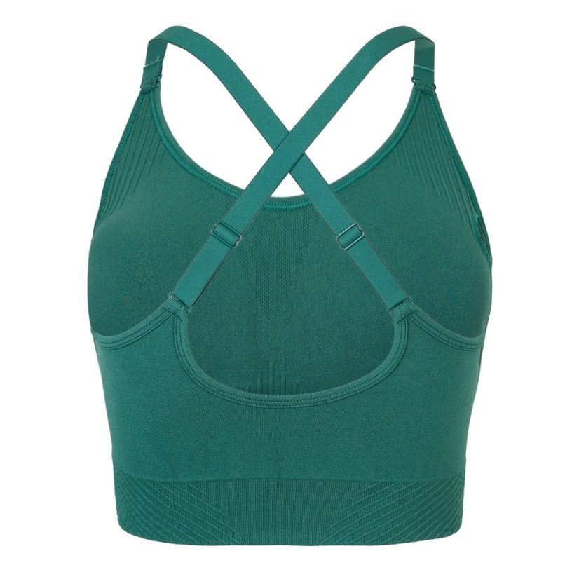 USA Pro UP Seamless Adjustable Sports Bra Forest Green