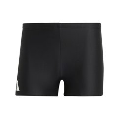 adidas Solid Swim Boxers Black/White