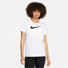 Nike Dri-FIT Swoosh dámske tričko White/ Black