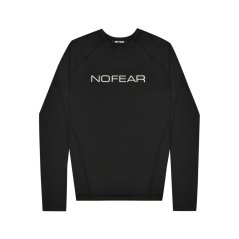 No Fear Mens Compression Long Sleeve T-Shirt Black