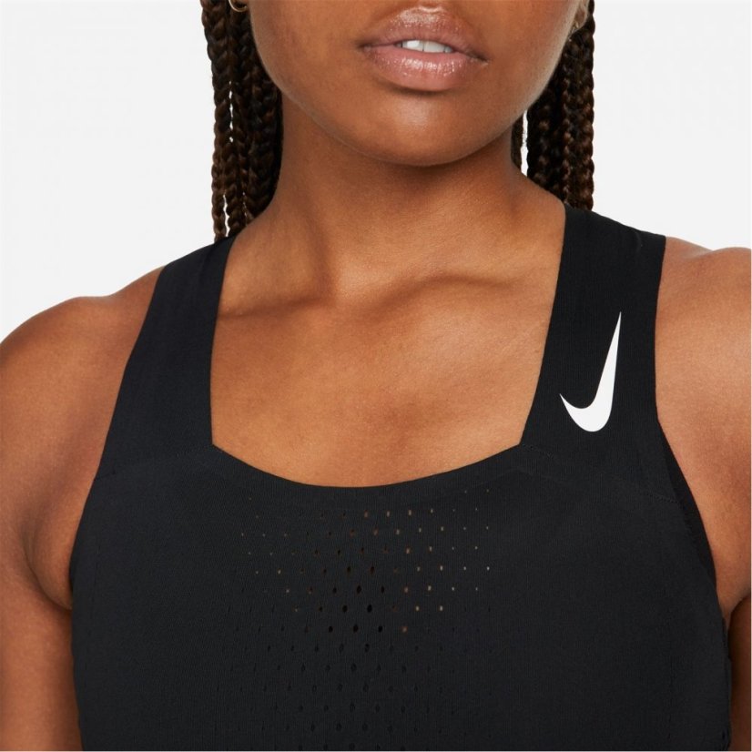 Nike Dri-FIT ADV AeroSwift Women's Running Crop Top Black/White