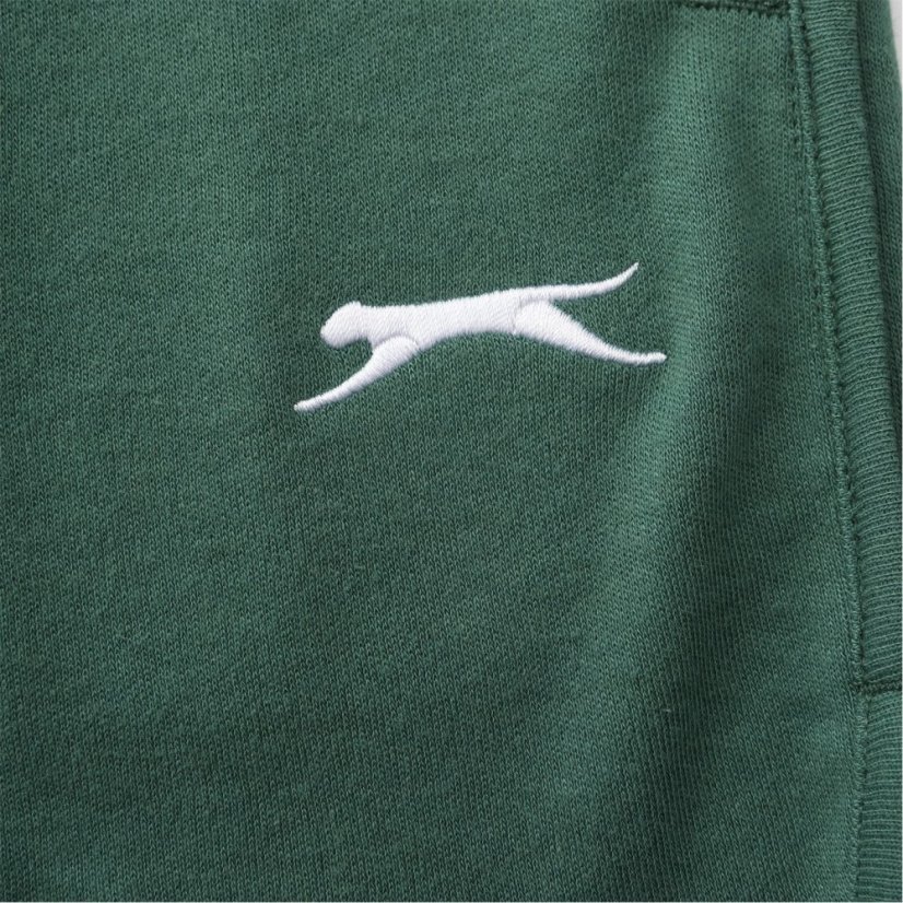 Slazenger Fleece Interlock Shorts Womens Forest Green