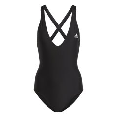 adidas 3-Stripes Swimsuit Black/White