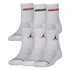 Air Jordan Legend 6 Pack Crew Socks Childrens White