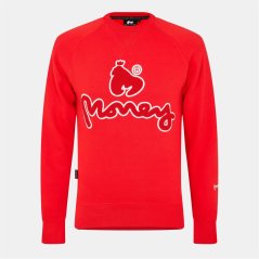Money Chenille Crew Poppy Red