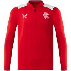 Castore Rangers FC 1/4 Zip Top Juniors Red
