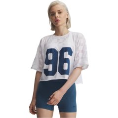 Under Armour Womens Burnout 96 T-Shirt White/Wham Blue