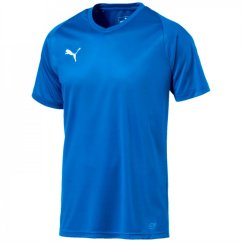 Puma Liga Core Mens Football T Shirt Elec Blue-Lem