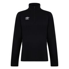 Umbro Zip Sweatshirt Mens Black/Carbon