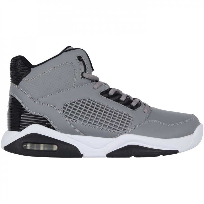 SHAQ Bankshot Mens Basketball Trainers Grey/White