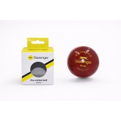 Slazenger Leather High Visibility Outdoor Cricket Balls Red
