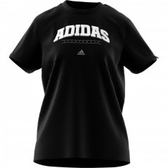adidas Collegiate Graphic dámske tričko Black/White