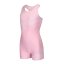 Slazenger LYCRA® XTRA LIFE™ Boyleg Swimming Suit Junior Girls Pink/White