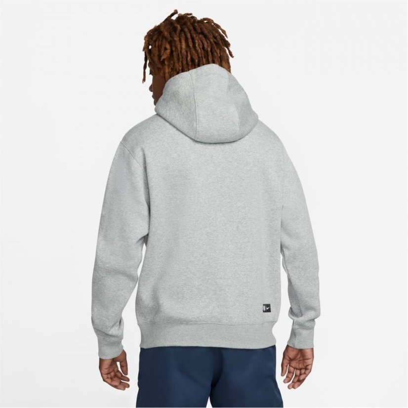 Nike Men's Pullover Fleece Hoodie Grey/Obsidian