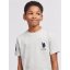 US Polo Assn Plyr 3 Tshirt Jn00 Grey Marl