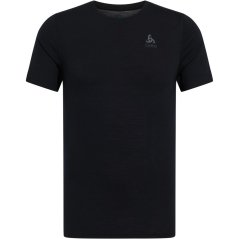 Odlo Men's Merino Short-Sleeve Baselayer Top Black