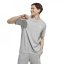 adidas Essentials Single Jersey Linear Embroidered Logo pánské tričko Grey Heather SL