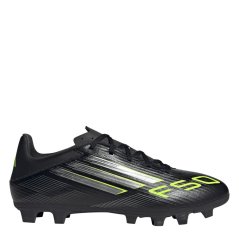 adidas F50 Club Adults Firm Ground Football Boots Black/Lemon