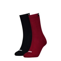 Puma Women Rib Sock 2p Quarter Womens Red Combo