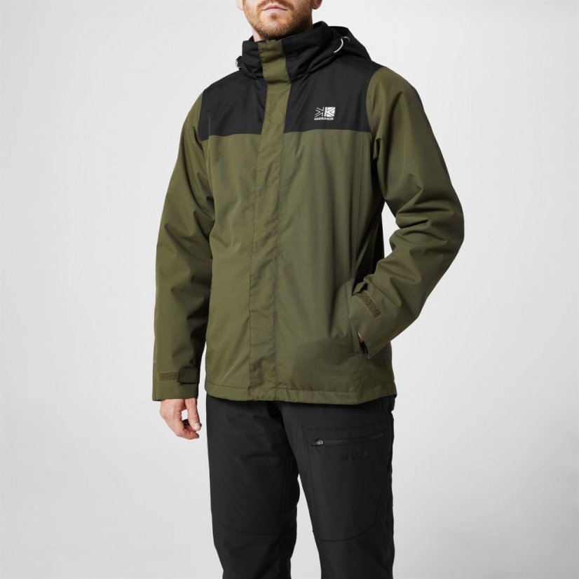 Karrimor 3 in 1 Weathertite Jacket Mens Khaki/Black - Velikost: M