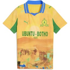 Puma x KidsSuper Mamelodi Sundowns Home Shirt 2025 2026 Juniors Yellow/Green