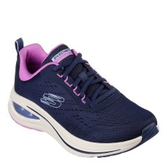 Skechers Engineered Mesh Lace-Up W Air-Cool Runners Womens Navy/Multi