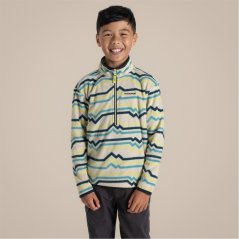 Craghoppers Unisex Kids' Bachas Quarter Zip Fleece Key Lime Prt