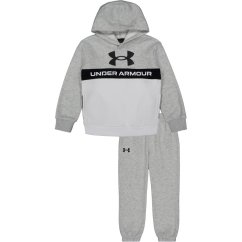 Under Armour Armour Pieced Branded Logo Hoodie Set Infant Boys Grey